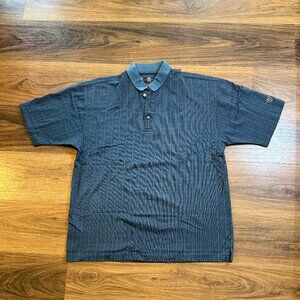 Vintage Nike Men's Golf Polo Shirt Large Blue Short Sleeve Athletic Performance